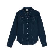 Myrna navy blue shirt Ines De La Fressange Paris , Blue , Dames