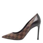 Pre-owned Canvas heels Louis Vuitton Vintage , Brown , Dames