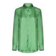 Groene Basic Shirt Blanca Vita , Green , Dames