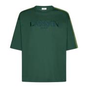 Groen Jersey Crew Neck Polo Shirt Lanvin , Green , Heren