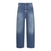 Blauwe Jeans met 5 Zakken MM6 Maison Margiela , Blue , Dames