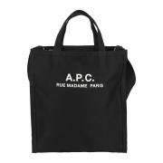 Gerecyclede Tote Tas A.p.c. , Black , Heren