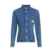 Urban Denim Shirt Calvin Klein , Blue , Dames