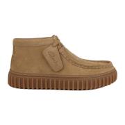 Beige Enkellaars voor dames Trendy Comfortabel Clarks , Beige , Dames