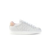 Witte Leren Veterschoenen Panchic , White , Dames