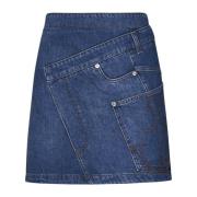 Blauwe Twisted Mini Rok JW Anderson , Blue , Dames