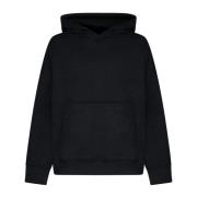 Zwarte Katoenen Jersey Hoodie Sweater A Paper Kid , Black , Heren