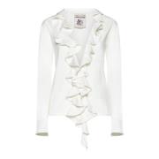 Witte Sweater Annalisa Semicouture , White , Dames