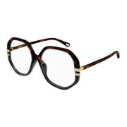 Stijlvolle brilmonturen in donker Havana Chloé , Brown , Unisex