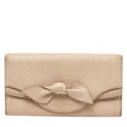 Pre-owned Leather wallets Burberry Vintage , Beige , Dames