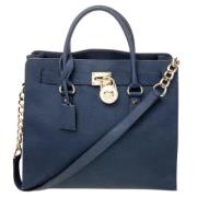 Pre-owned Leather totes Michael Kors Pre-owned , Blue , Dames