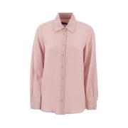 Roze Shirt met Puntkraag Weekend , Pink , Dames
