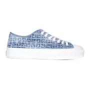 Stijlvolle Wit/Blauw Sneakers Givenchy , Multicolor , Dames