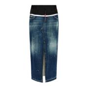 Rok gemaakt van gecombineerde materialen Dsquared2 , Blue , Dames