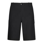 Zwarte Cargo Shorts Ripstop Textuur Kenzo , Black , Heren