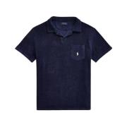 Marineblauw Polo Shirt met Frotte Logo Ralph Lauren , Blue , Heren