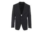 Zwart Wol Tweedelig Pak Tom Ford , Black , Heren