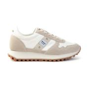 Hardloopschoenen met Suède en Nylon Blauer , Beige , Dames