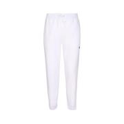 Witte Katoenen Sweatpants met Trekkoord Taille Moncler , White , Heren