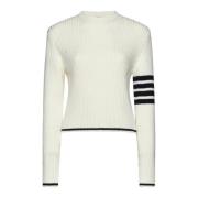 Witte Baby Cable Sweater Thom Browne , White , Dames
