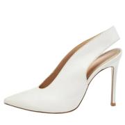 Pre-owned Leather heels Gianvito Rossi Pre-owned , White , Dames