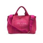 Pre-owned Canvas totes Prada Vintage , Pink , Dames