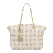 Klassieke Heritage Tote Bag Avorio Pollini , Beige , Dames