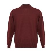 Bordeaux Cashmere Silk Sweater Colombo , Red , Heren