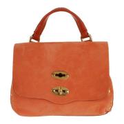 Baby Postina Jones Nubuck Leren Tas Zanellato , Orange , Dames