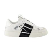 Witte Sneakers van Korrelig Leer Valentino Garavani , White , Heren