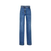 Zwarte Denim Jeans Trendy Casual Chic Liu Jo , Blue , Dames