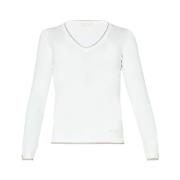 Witte Trui Elegant Minimalistisch Liu Jo , White , Dames