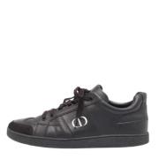 Pre-owned Leather sneakers Dior Vintage , Black , Dames