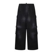 Zwarte Cargo Jeans Balenciaga , Black , Heren