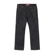 Carpenter Jeans met Unieke Details Junya Watanabe , Blue , Heren