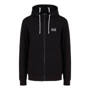 Zwarte Hoodie 3Dpm53 Urban Stijl Emporio Armani EA7 , Black , Heren