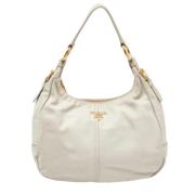 Pre-owned Leather prada-bags Prada Vintage , White , Dames