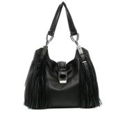 Pre-owned Leather celine-bags Celine Vintage , Black , Dames