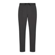 Gestructureerde Broek met Plooien Herno , Gray , Heren