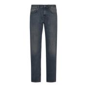 Straight Air Jeans 7 For All Mankind , Blue , Heren