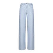 Blauwe Jeans Stijlvolle Denim Broek 7 For All Mankind , Blue , Dames