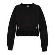 Sweatshirt met inzetstukken Dsquared2 , Black , Dames