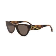 Stijlvol Model Bril Fendi , Brown , Dames