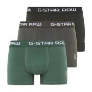 Klassieke Jersey Stretch Trunks Shorts 3 Pack G-star , Multicolor , He...