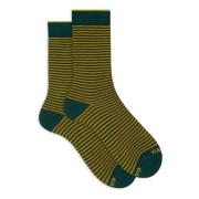 Italiaanse korte sokken met Windsor-streep Gallo , Green , Heren