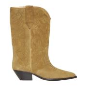 Westers-stijl Beige Laarzen met Geborduurd Motief Isabel Marant , Beig...