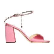 Kristalversierde Roze Sandalen Jimmy Choo , Pink , Dames