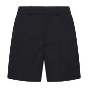 Zwarte Shorts Wit/Blauw Stijl Valentino , Black , Heren