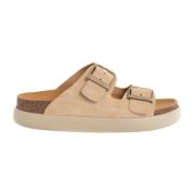 Beige Sandalen voor de Zomer Scholl , Beige , Dames