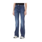 Klassieke Blauwe Denim Jeans Tommy Jeans , Blue , Dames